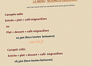 L'orée Du Bois menu