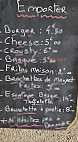 La Pitchouli menu