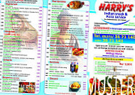 Harrys Pizza Service menu