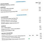 De La Plage menu