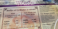 Wafu menu