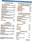 Hague Cafe menu
