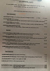 Le Caravel Café menu