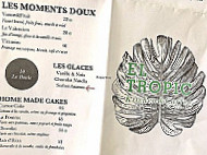 El Tropic menu