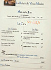 Le Relais Du Vieux Moulin menu