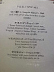 Luke's Grille menu