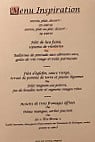 Le Vieux Colombier menu