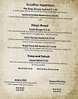 Excalibur Steakhouse menu