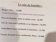 Le Chat Gourmand menu