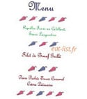 Le Pont D'abense menu