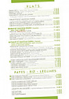 Zen'Eat menu