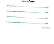 Chez Eugène menu