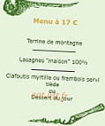Les Chamois menu