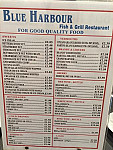 Blue Harbour Fish Chips menu