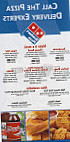 Domino's Pizza menu