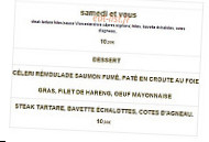 Chez Virginie menu