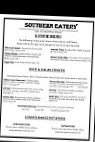 Southern Eatery menu