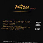 La Faïencerie menu