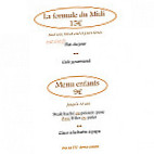 Le Relais De La Calèche menu