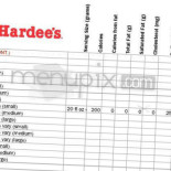 Hardee's Cardápio