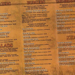 Open Range Grill Cardápio