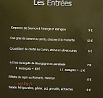 La Presqu'ile menu