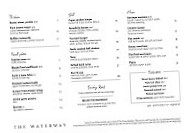 The Waterway menu