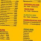 Chicharronera El Llanero menu