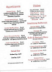 Family Connection Cafe menu
