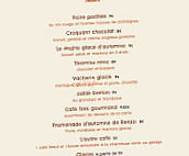 Auberge De Pugny menu