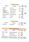 Au Relais du Porhoët menu