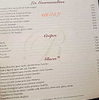 Le Rousseau menu
