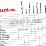 Hardee's Cardápio