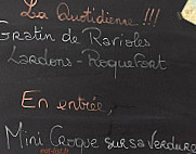 La Fourquette menu