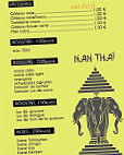 Nan Thaï menu