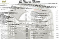 Chateau De La Tour, le menu