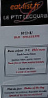 Le P'tit Lecourbe menu