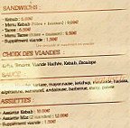 L'avenue Du Kebab menu