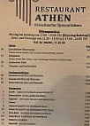 Restaurant Athen menu