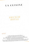 La Cuisine Royal Monceau menu