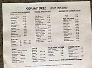 Fish Hut Grill menu