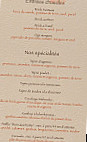 La Fantasia menu
