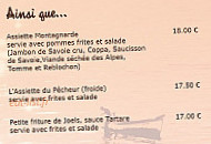 Les PÊcheurs menu