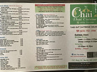 Chai Thai Cuisine menu