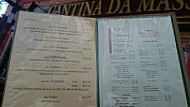 Cantina da Massa menu
