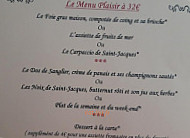 L’avenue menu