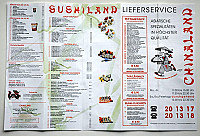 Chinaland menu