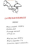 La Renaissance Cardápio