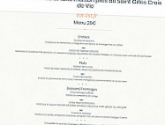 Le Balata menu