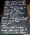 Coup de Fourchette menu